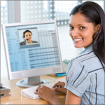 Using an online meeting image