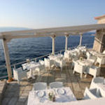 Image of a Restaurant terrace with sea views